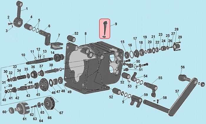 2 РЕДУКТОР - ШЕСТЕРНИ МОТОБЛОК CHAMPION ВC1193
