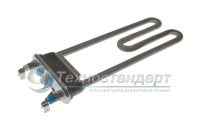 Тэн 1850W, прямой, без отверстия под датчик, L=200 мм, l=20 мм, широкая резинка с "юбкой", сдвоенные клеммы, для Candy, код 90457722, Thermowatt